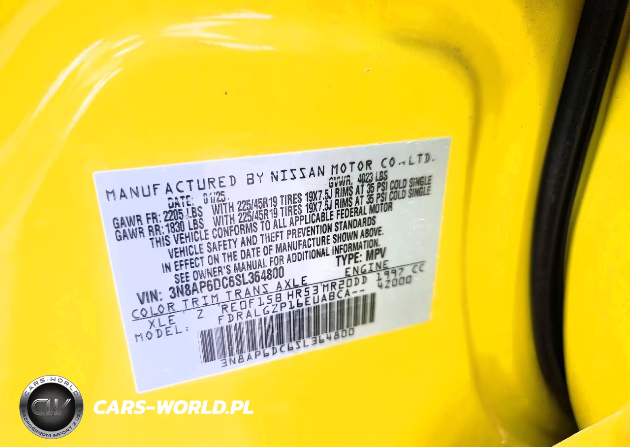 2025 Nissan Kicks Sr VIN:3N8AP6DC6SL364800 - 12
