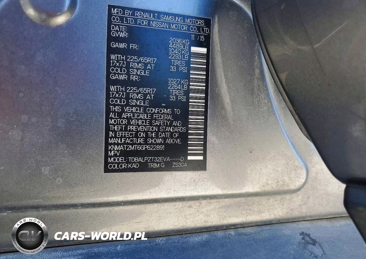2016 Nissan Rogue S VIN:KNMAT2MT6GP622891 - 13