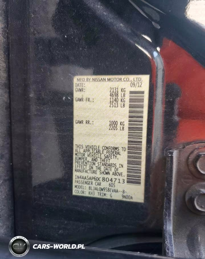 2013 Nissan 810-Maxima Sedan VIN:1N4AA5AP6DC804713 - 12