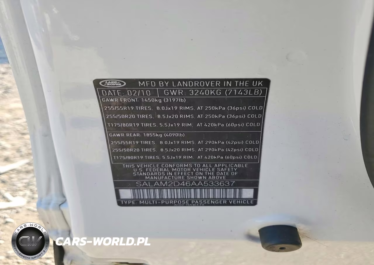 2010 Land Rover Lr4 Hse Plus VIN:SALAM2D46AA533637 - 12