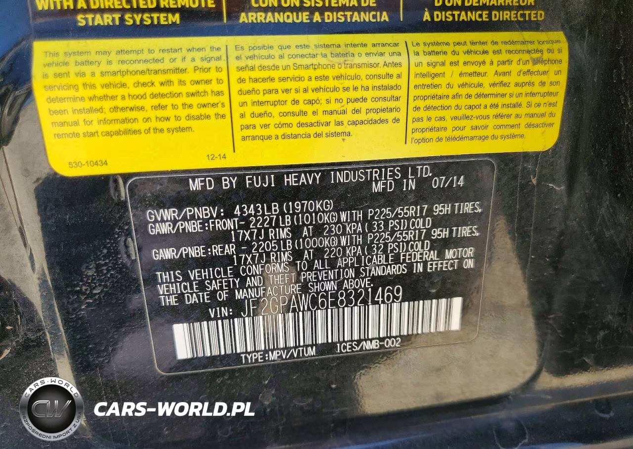 2014 Subaru Xv Crosstrek 2.0 Premium VIN:JF2GPAWC6E8321469 - 13