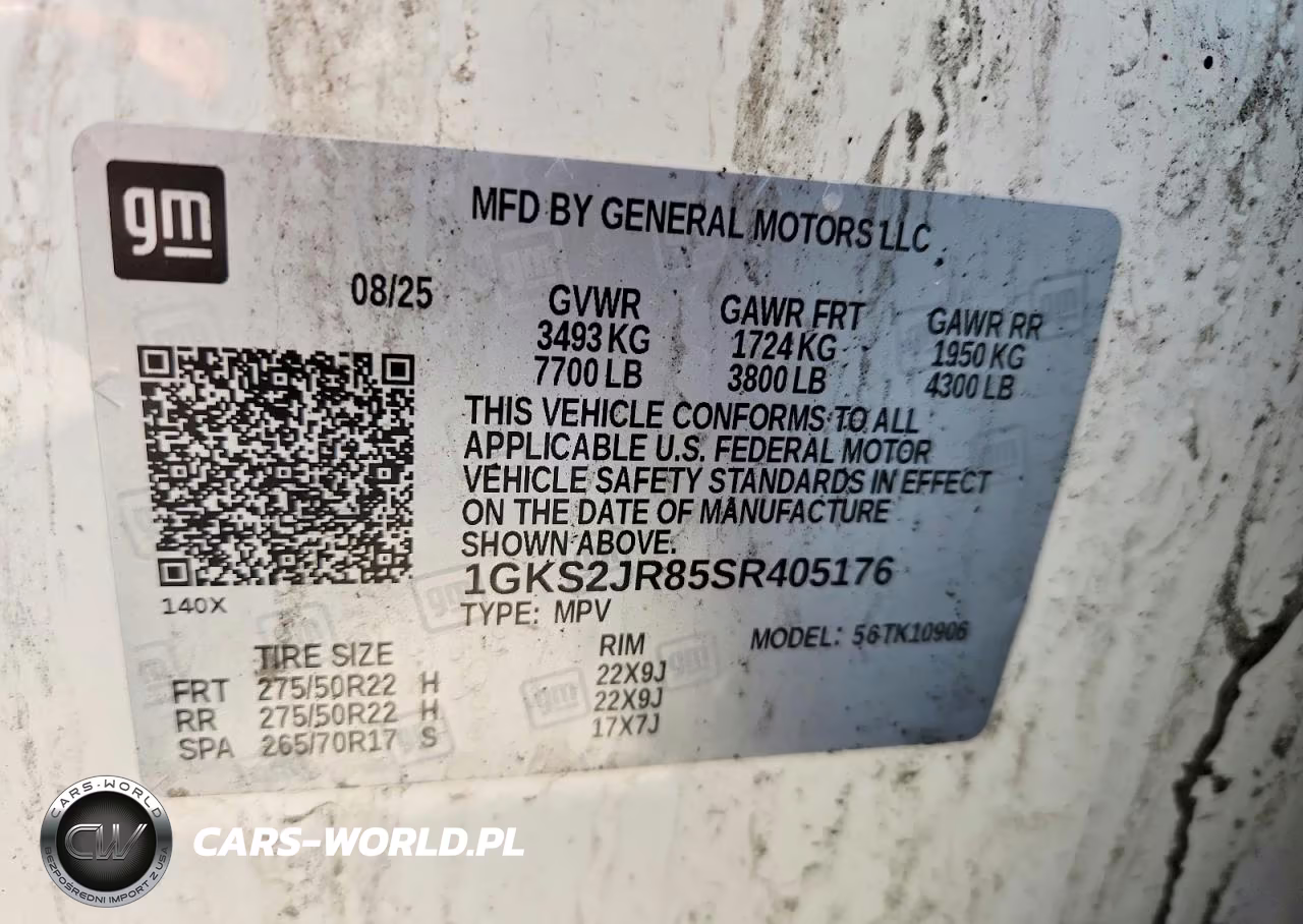 2025 GMC Yukon Xl Denali VIN:1GKS2JR85SR405176 - 12