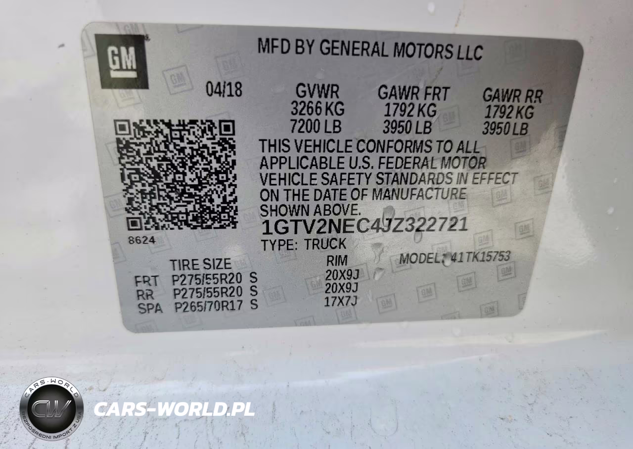 2018 GMC Sierra K1500 Slt VIN:1GTV2NEC4JZ322721 - 12