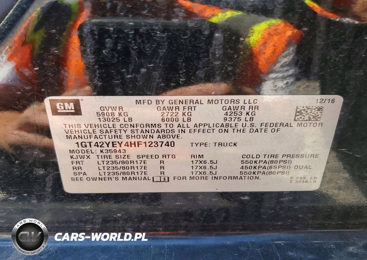 2017 GMC Sierra K3500 Denali VIN:1GT42YEY4HF123740 - 12