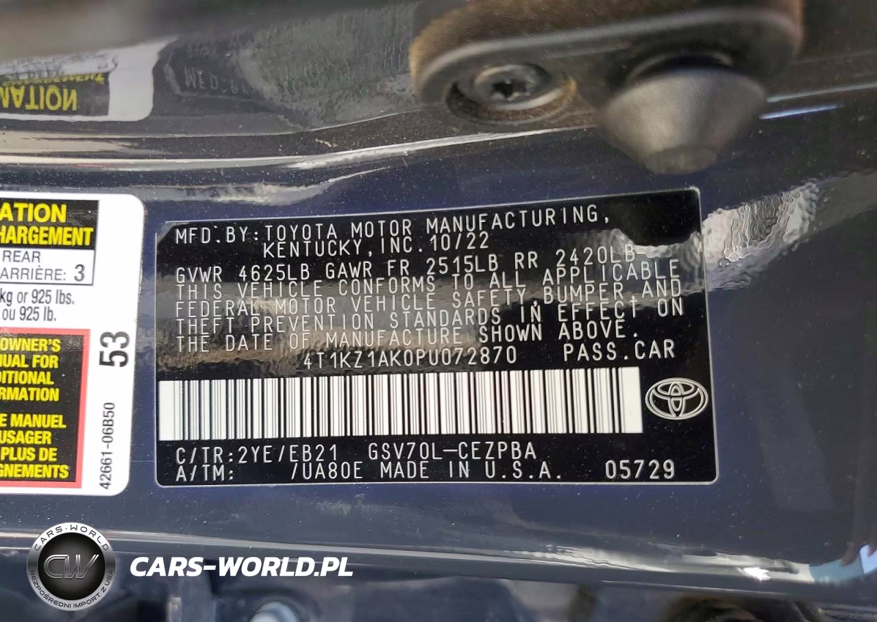 2023 Toyota Camry Trd VIN:4T1KZ1AK0PU072870 - 12