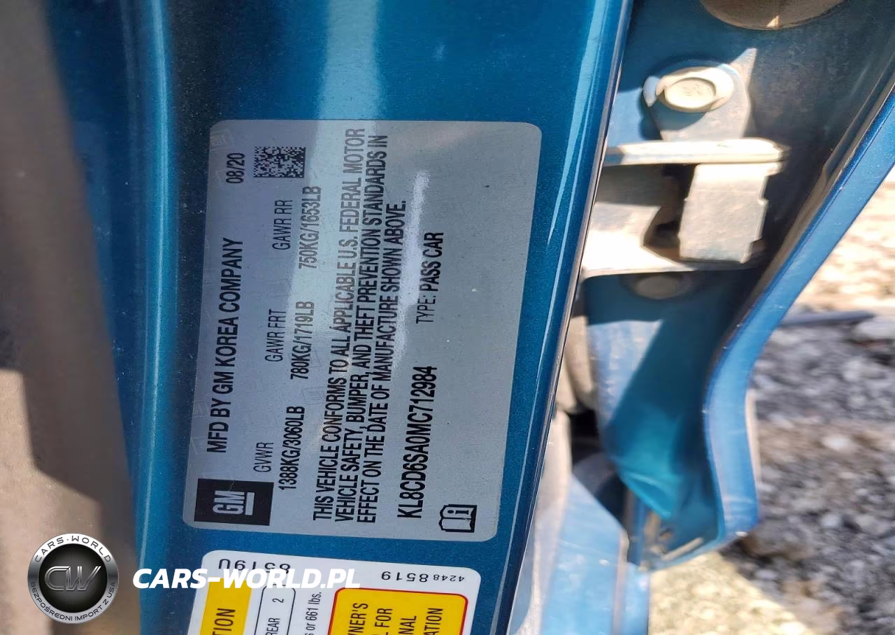 2021 Chevrolet Spark 1Lt VIN:KL8CD6SA0MC712984 - 12