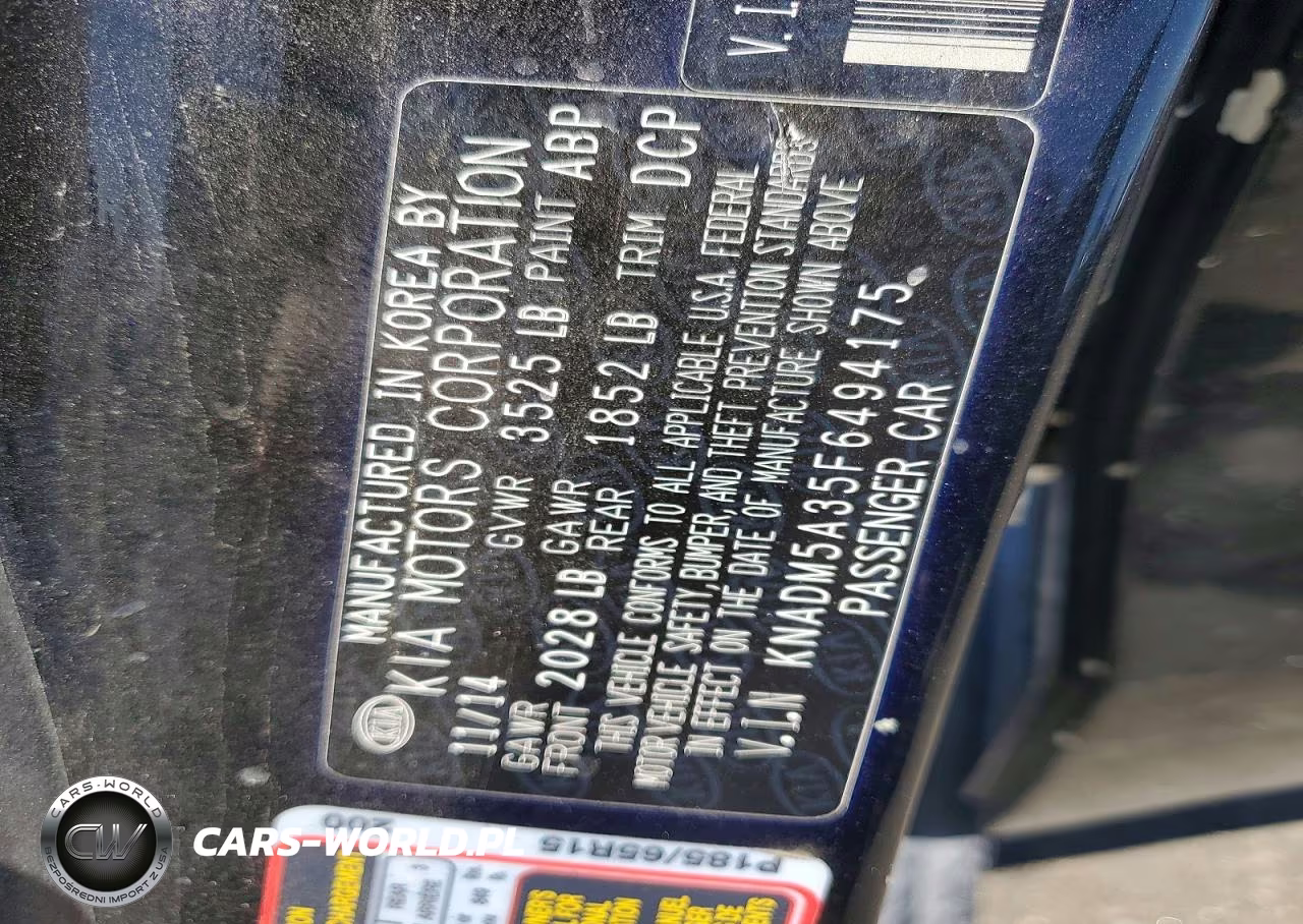 2015 Kia Rio Lx VIN:KNADM5A35F6494175 - 12