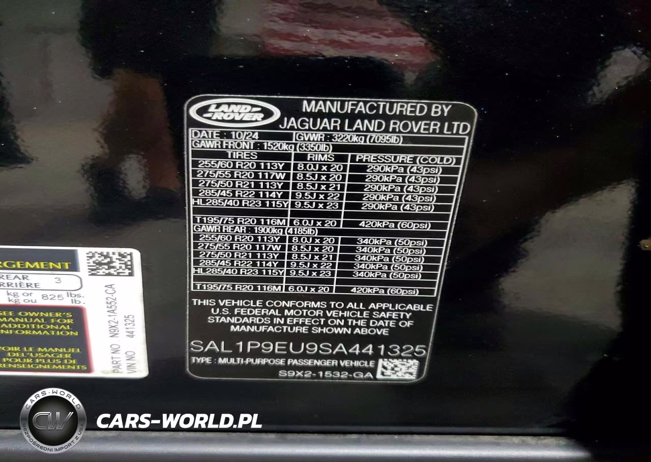 2025 Land Rover Range Rover Sport Se VIN:SAL1P9EU9SA441325 - 14