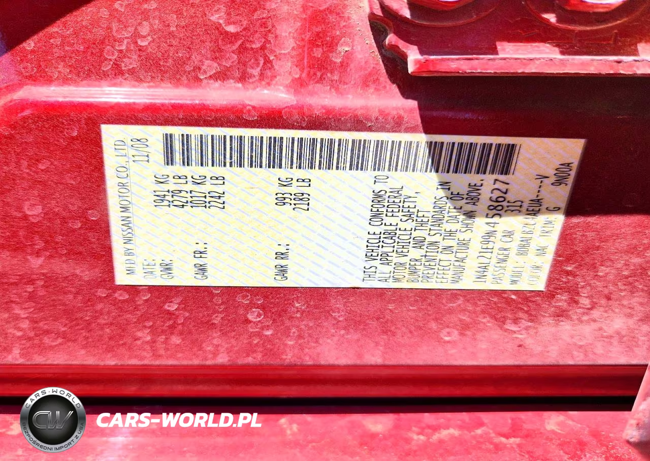 2009 Nissan Altima 2.5 S VIN:1N4AL21E99N458627 - 12