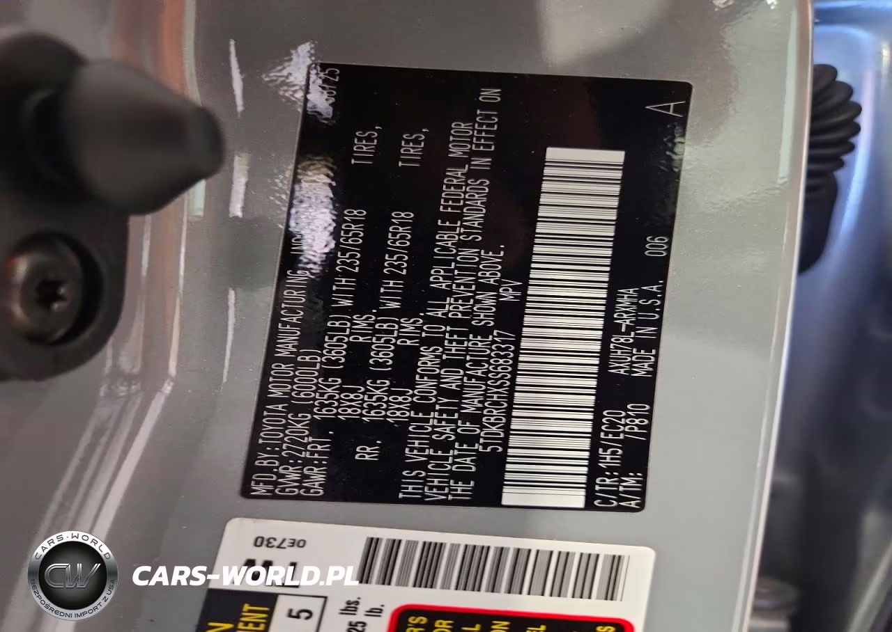 2025 Toyota Highlander Hybrid Xle Nightshade VIN:5TDKBRCHXSS683317 - 13