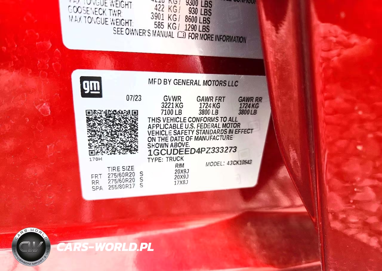 2023 Chevrolet Silverado K1500 Rst VIN:1GCUDEED4PZ333273 - 12