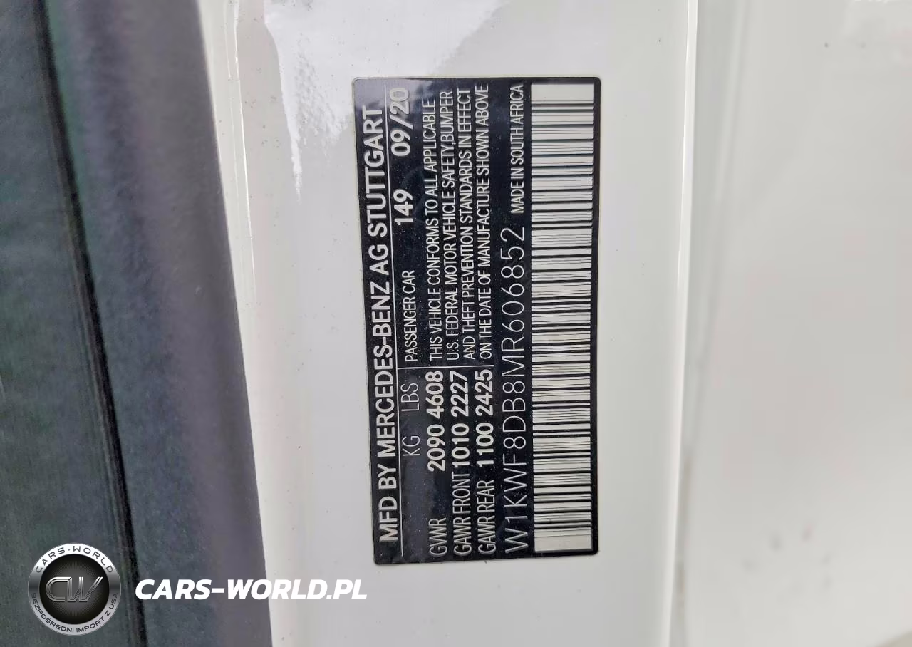 2021 Mercedes-Benz C 300 VIN:W1KWF8DB8MR606852 - 12