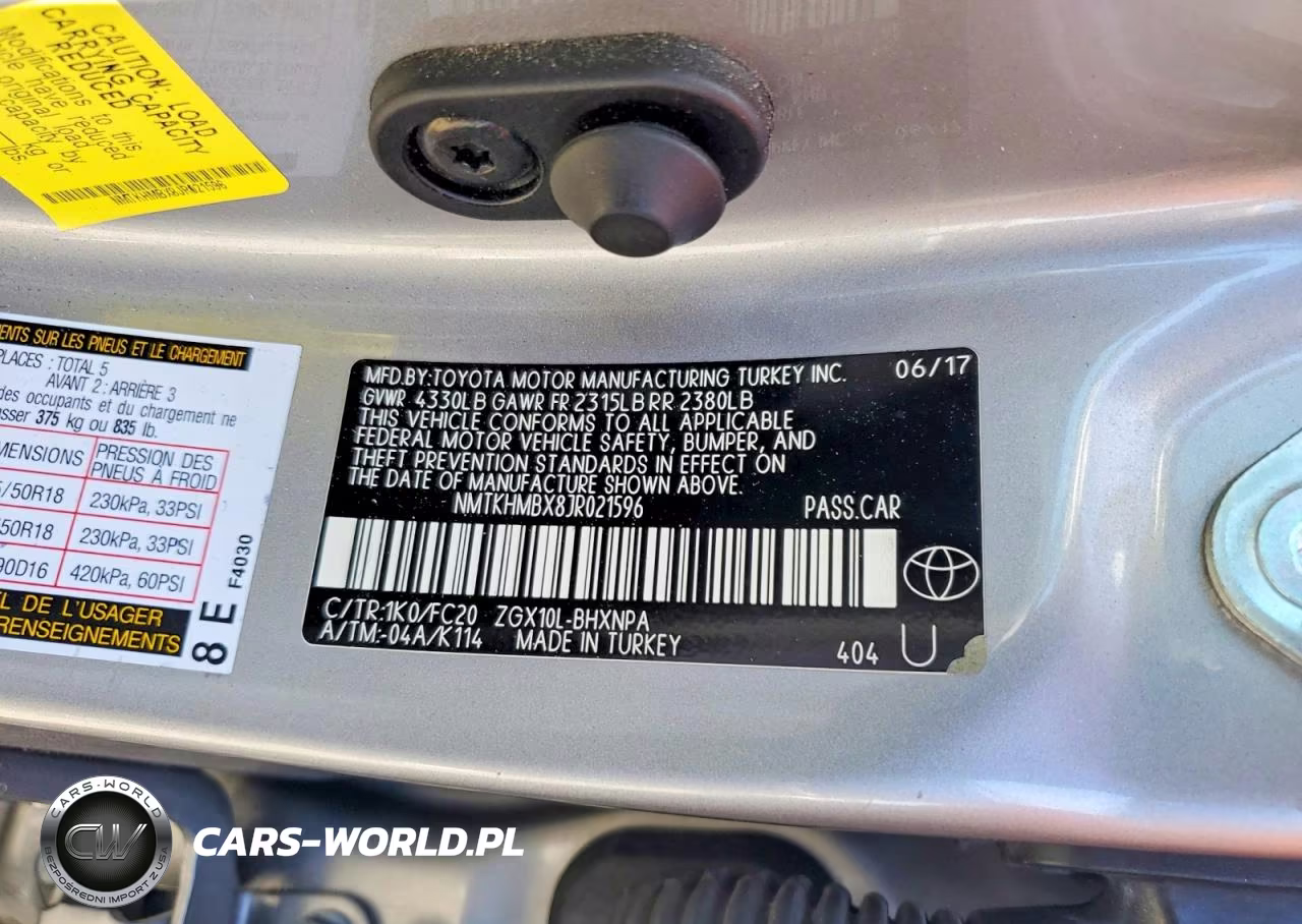 2018 Toyota C-Hr Xle Premium VIN:NMTKHMBX8JR021596 - 13