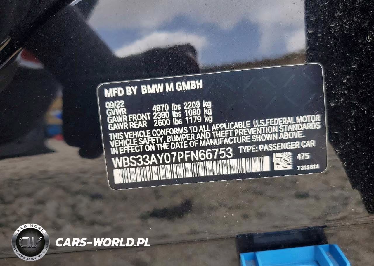 2023 BMW M3 Competition VIN:WBS33AY07PFN66753 - 13