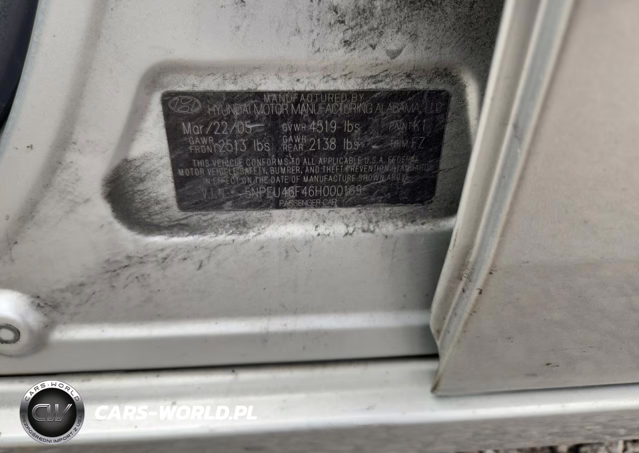 2006 Hyundai Sonata Gls VIN:5NPEU46F46H000169 - 12