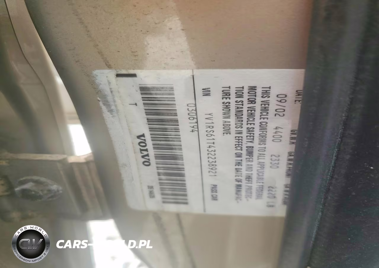 2003 Volvo S60 VIN:YV1RS61T432238921 - 12