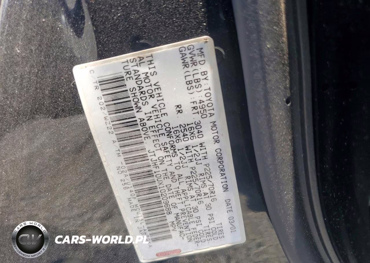 2001 Lexus Rx 300 VIN:JTJHF10UX10209688 - 13