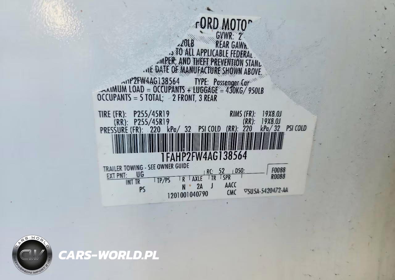 2010 Ford Taurus Limited VIN:1FAHP2FW4AG138564 - 13