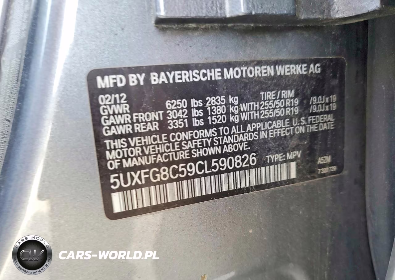 2012 BMW X6 xDrive50I VIN:5UXFG8C59CL590826 - 13