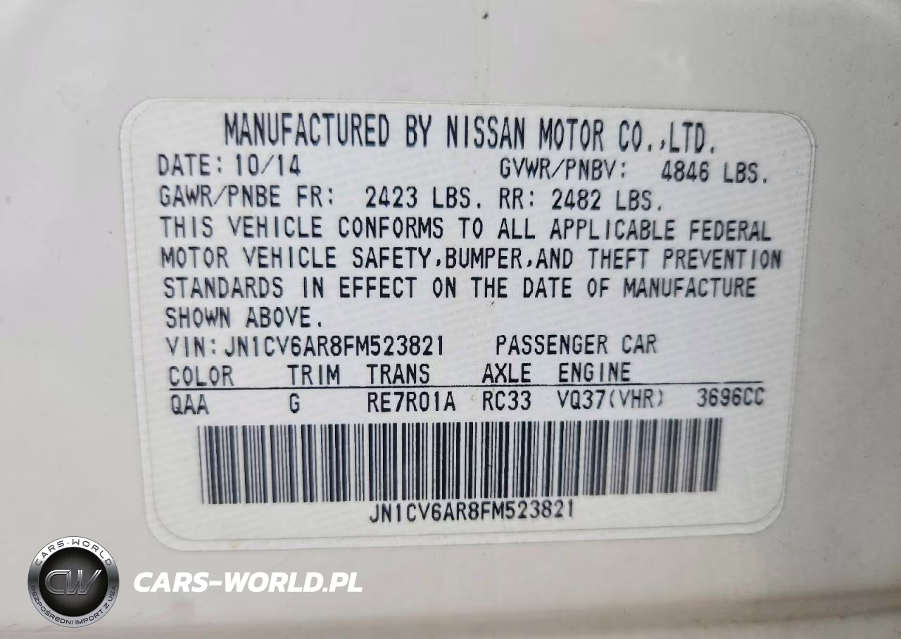2015 Infiniti Q40 Base VIN:JN1CV6AR8FM523821 - 12