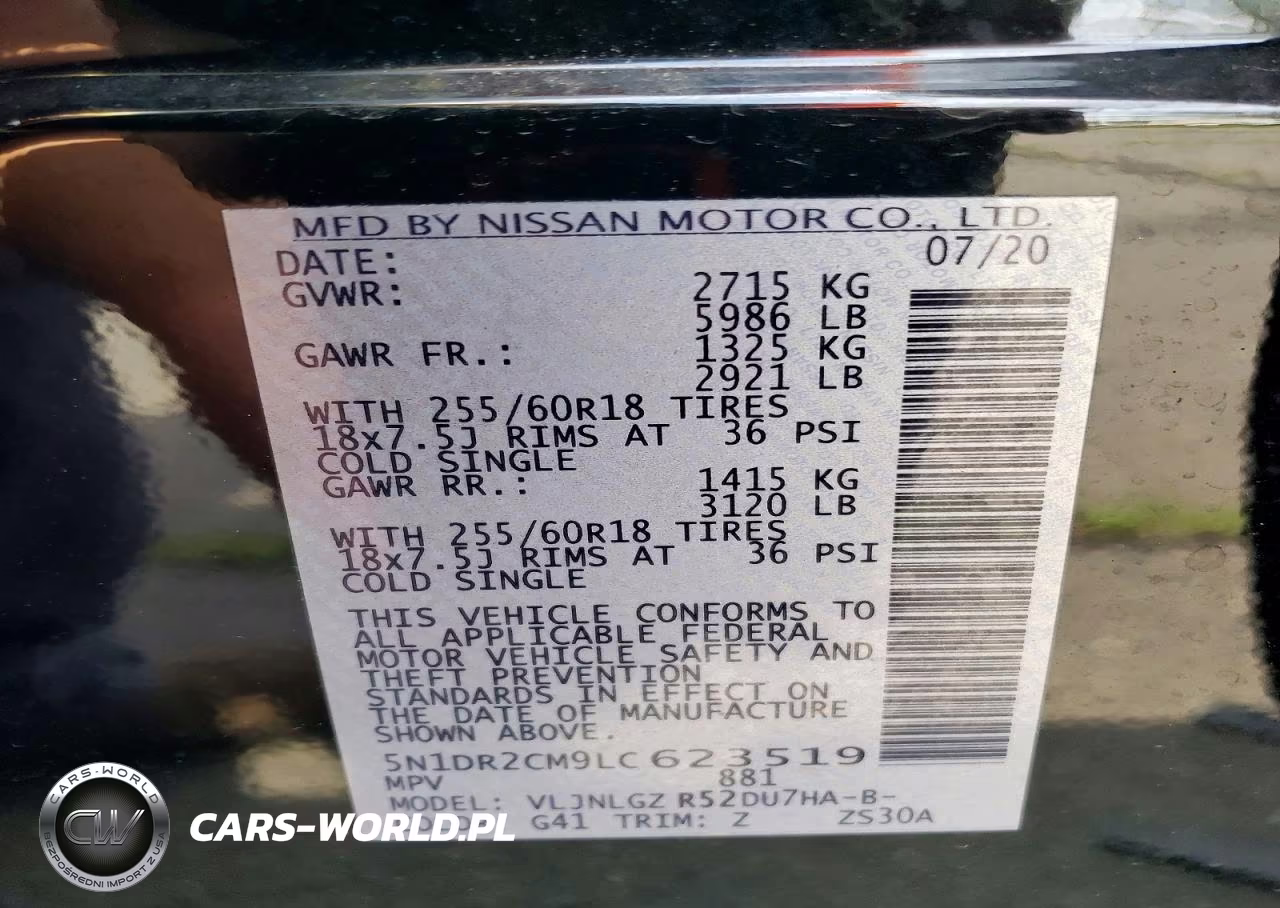 2020 Nissan Pathfinder Sl VIN:5N1DR2CM9LC623519 - 13
