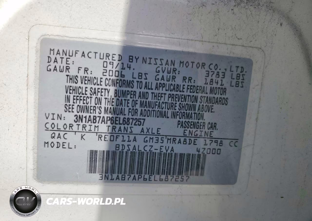 2014 Nissan Sentra S VIN:3N1AB7AP6EL687257 - 12