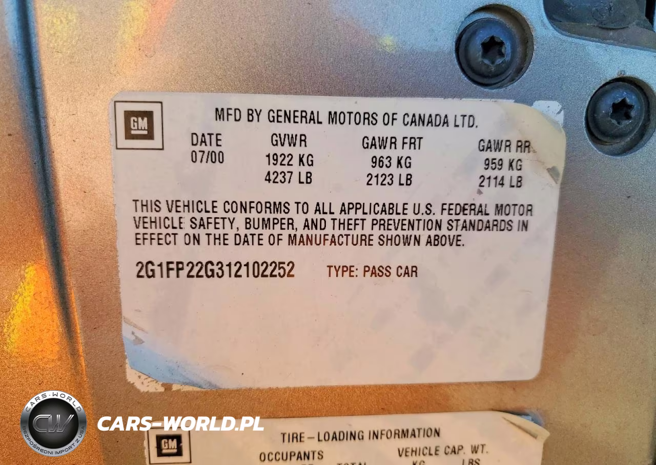 2001 Chevrolet Camaro Z28 VIN:2G1FP22G312102252 - 13