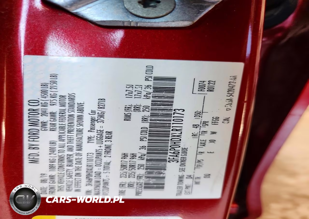 2020 Ford Fusion Se VIN:3FA6P0HDXLR110173 - 12