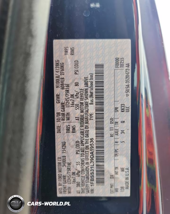 2009 Ford Econoline E350 Super Duty Wagon VIN:1FBSS31L39DA19536 - 13