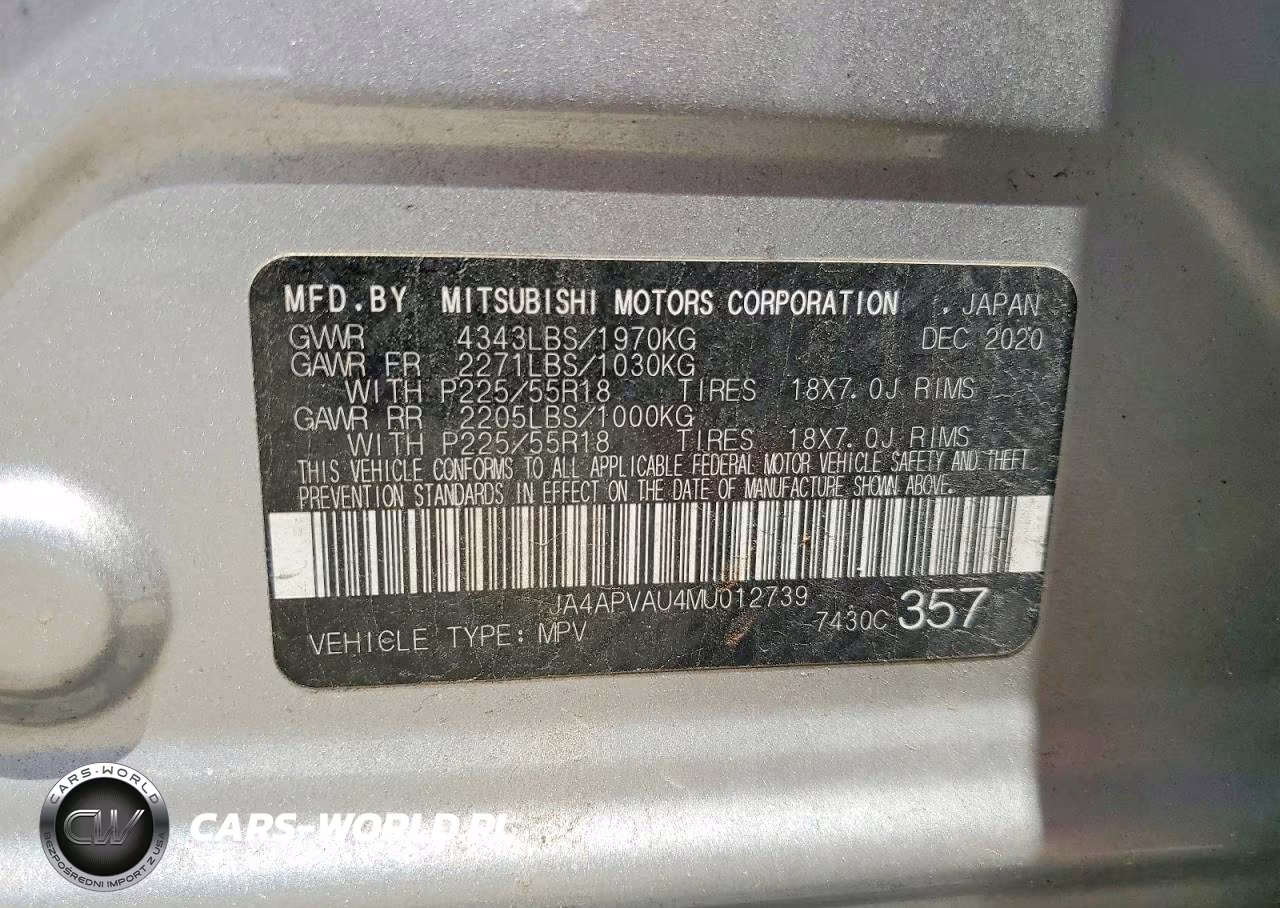 2021 Mitsubishi Outlander Sport Se VIN:JA4APVAU4MU012739 - 14