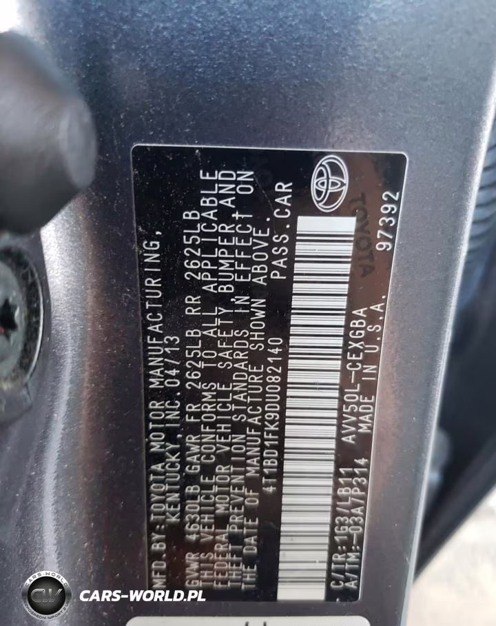 2013 Toyota Camry Hybrid VIN:4T1BD1FK9DU082140 - 12