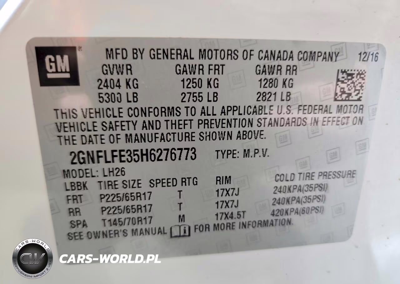 2017 Chevrolet Equinox Lt VIN:2GNFLFE35H6276773 - 12