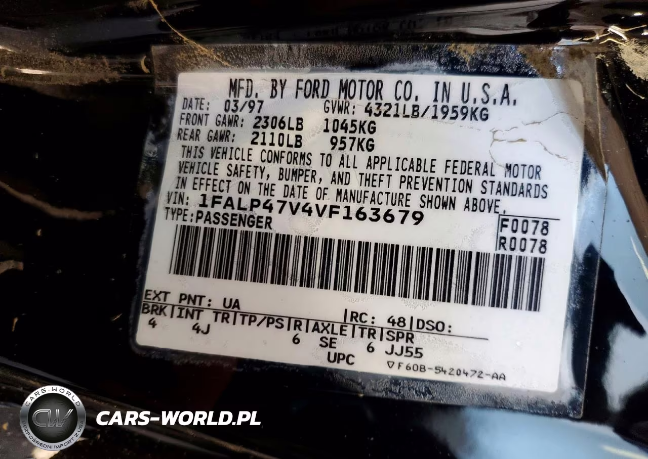 1997 Ford Mustang Cobra VIN:1FALP47V4VF163679 - 12