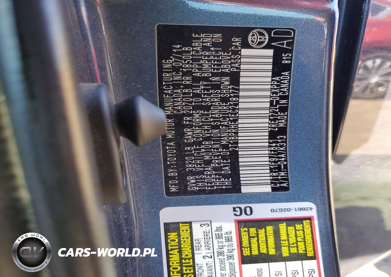 2014 Toyota Corolla Le Eco Plus VIN:2T1BPRHE1EC218177 - 13