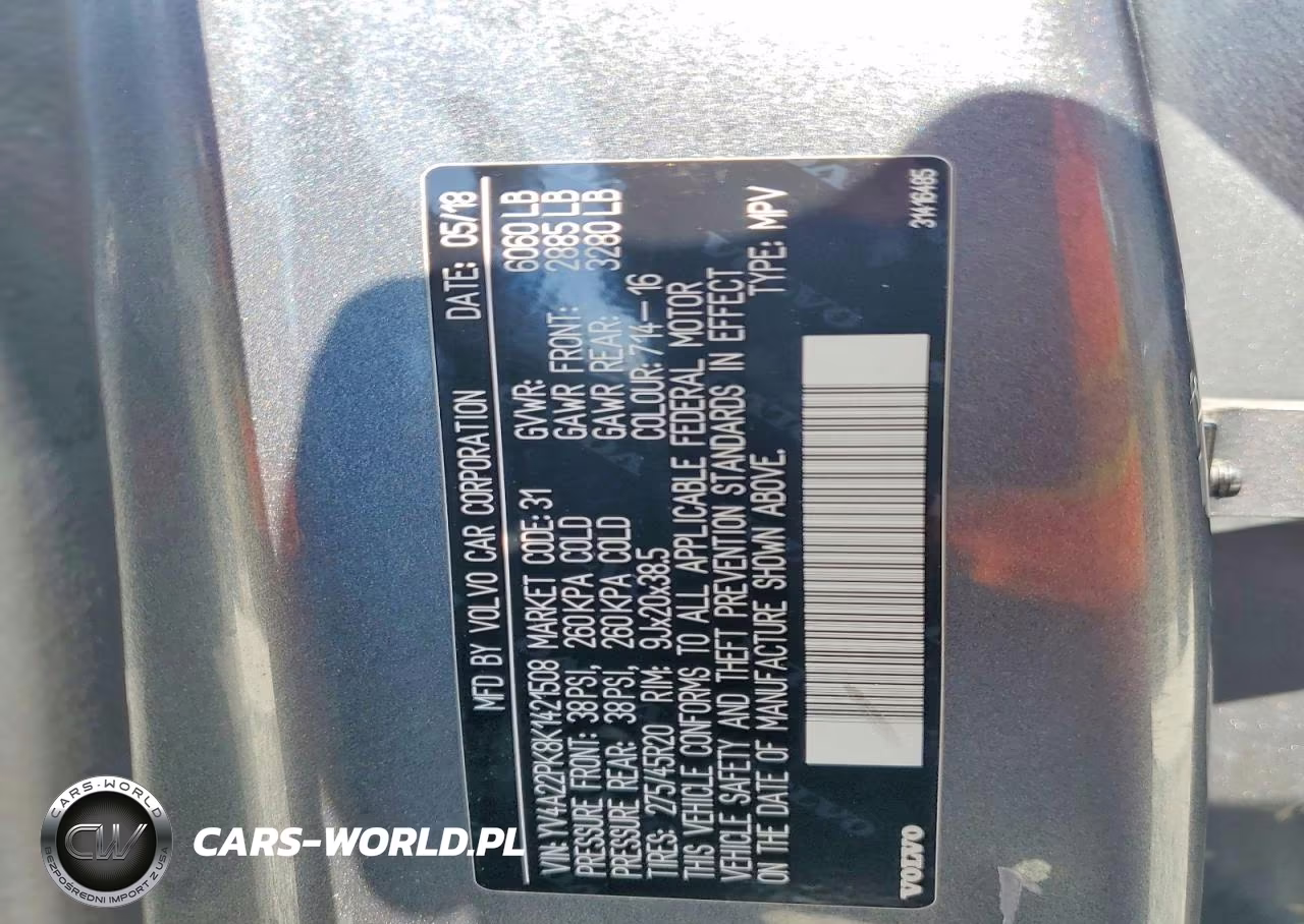 2019 Volvo Xc90 T6 Momentum VIN:YV4A22PK8K1421508 - 13