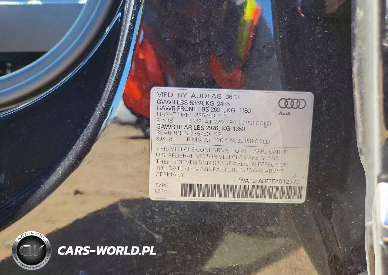 2014 Audi Q5 Premium Plus VIN:WA1LFAFP2EA012779 - 13