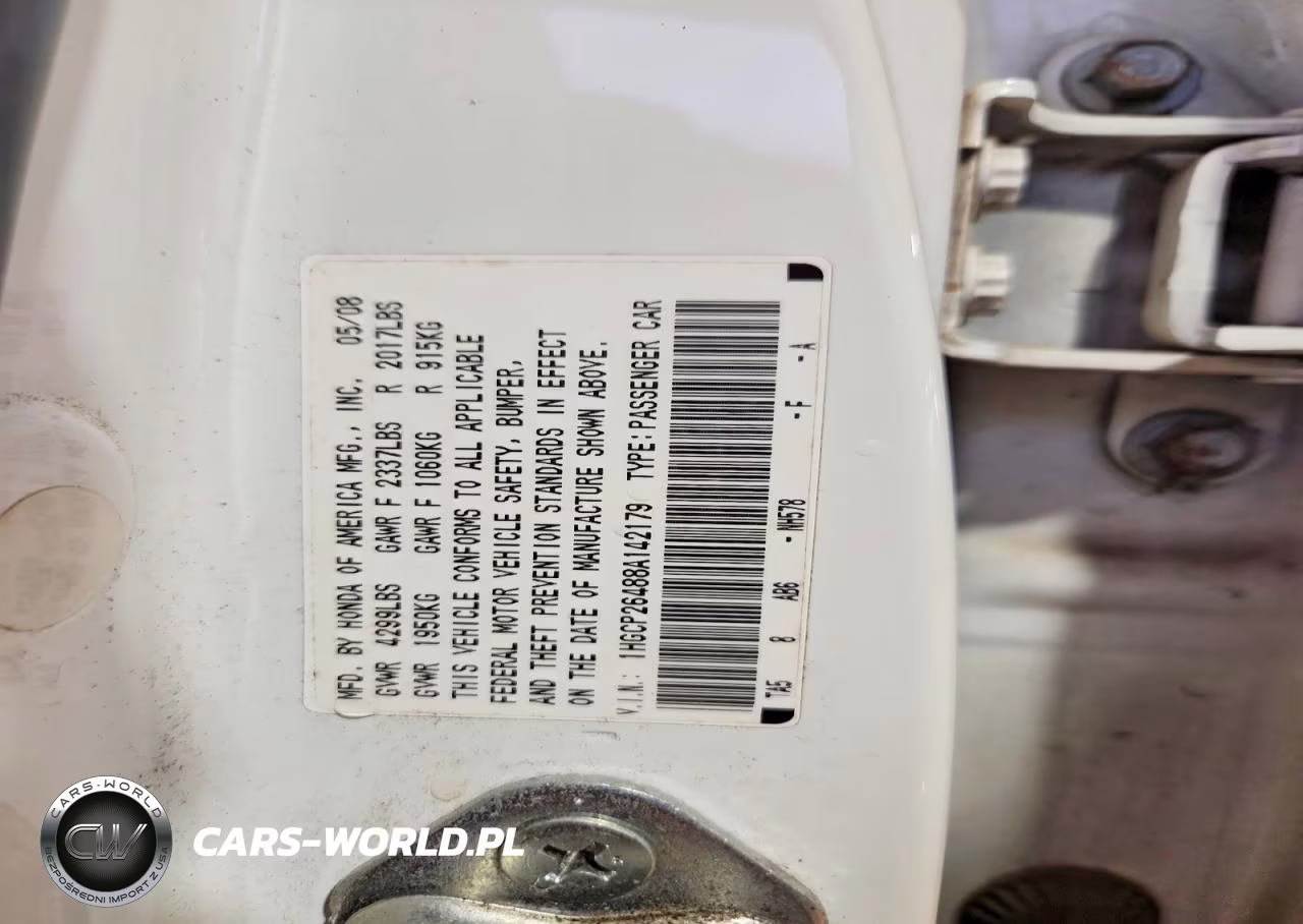 2008 Honda Accord Lxp VIN:1HGCP26488A142179 - 12