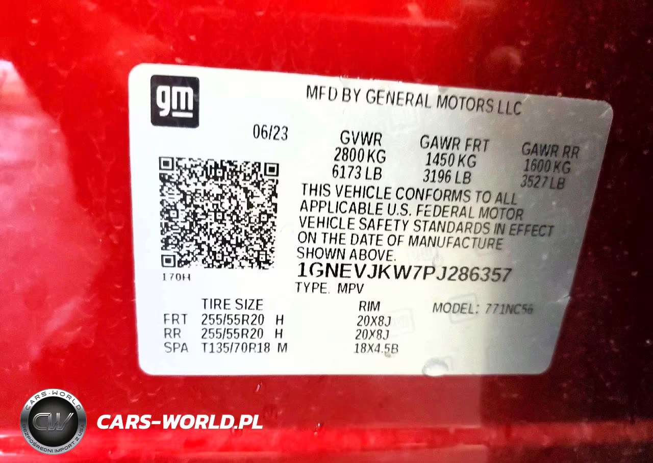 2023 Chevrolet Traverse Rs VIN:1GNEVJKW7PJ286357 - 13