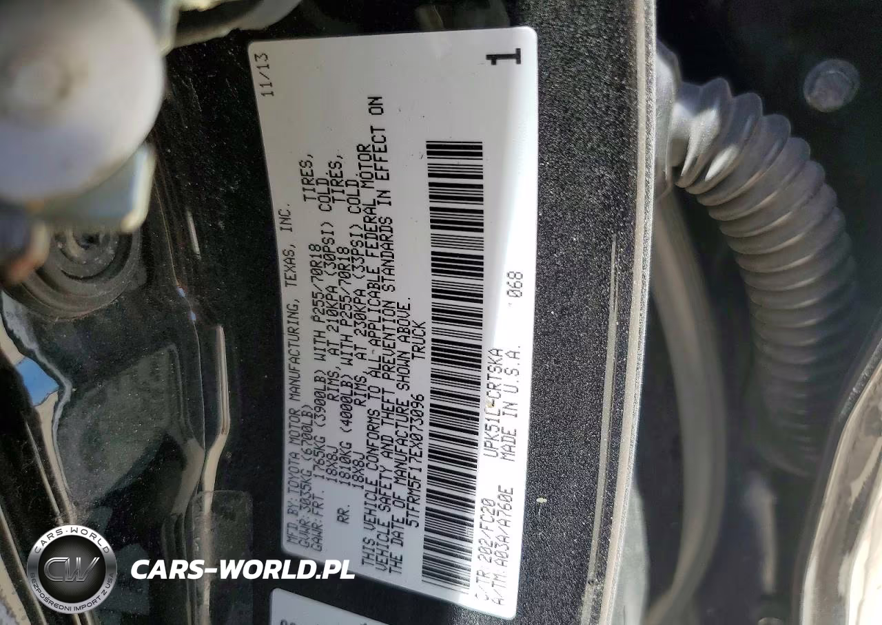 2014 Toyota Tundra Sr5 VIN:5TFRM5F17EX073096 - 12