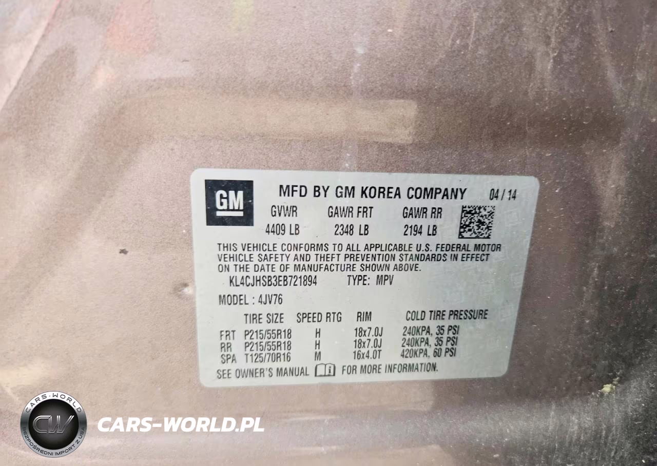 2014 Buick Encore Premium VIN:KL4CJHSB3EB721894 - 13