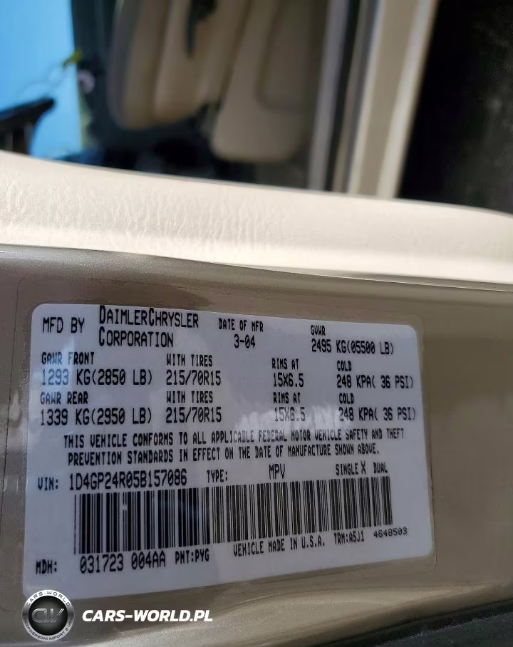 2005 Dodge Grand Caravan Se VIN:1D4GP24R05B157086 - 13