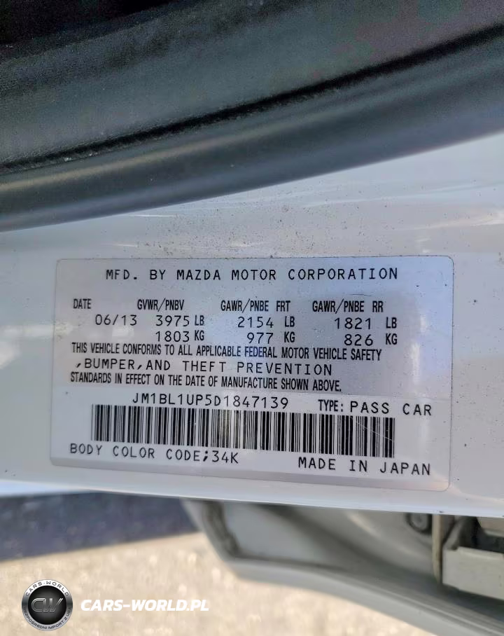 2013 Mazda 3 I VIN:JM1BL1UP5D1847139 - 12
