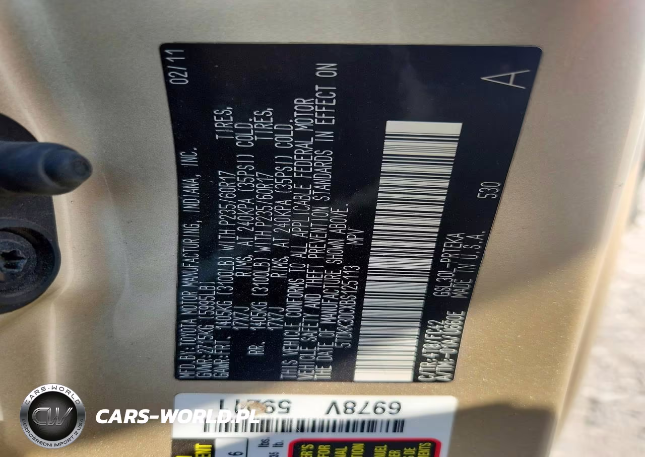 2011 Toyota Sienna Le VIN:5TDKK3DCXBS125113 - 14