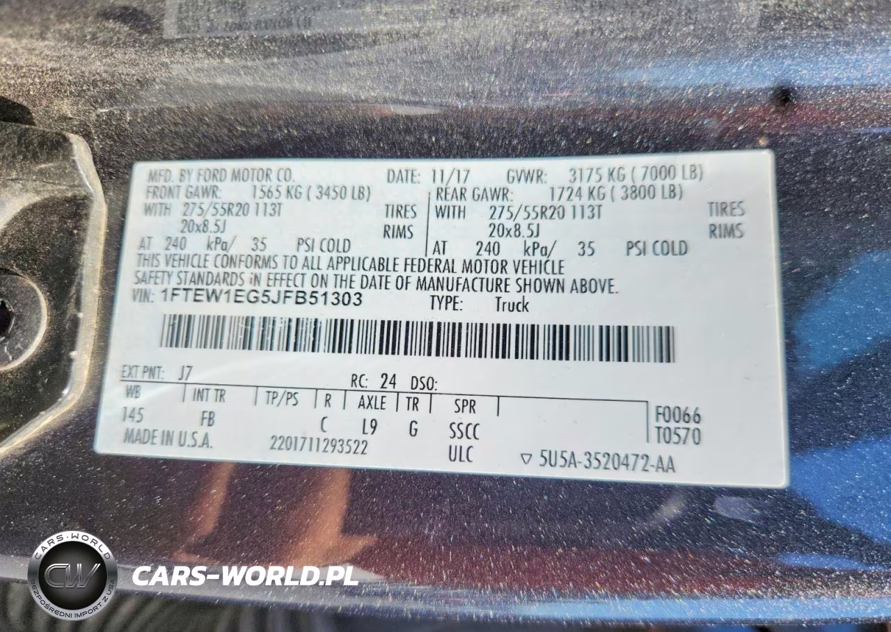 2018 Ford F150 Supercrew VIN:1FTEW1EG5JFB51303 - 13
