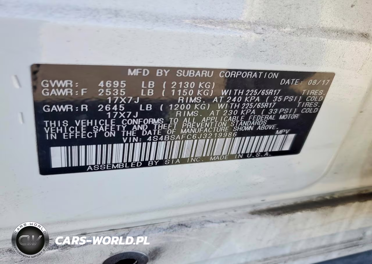 2018 Subaru Outback 2.5I Premium VIN:4S4BSAFC6J3219986 - 14