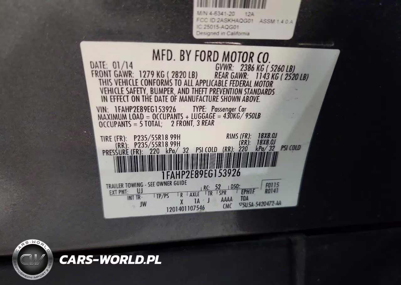 2014 Ford Taurus Sel VIN:1FAHP2E89EG153926 - 12