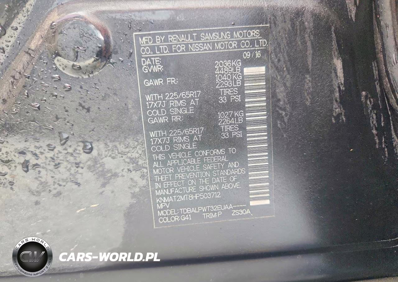2017 Nissan Rogue S VIN:KNMAT2MT8HP503712 - 12