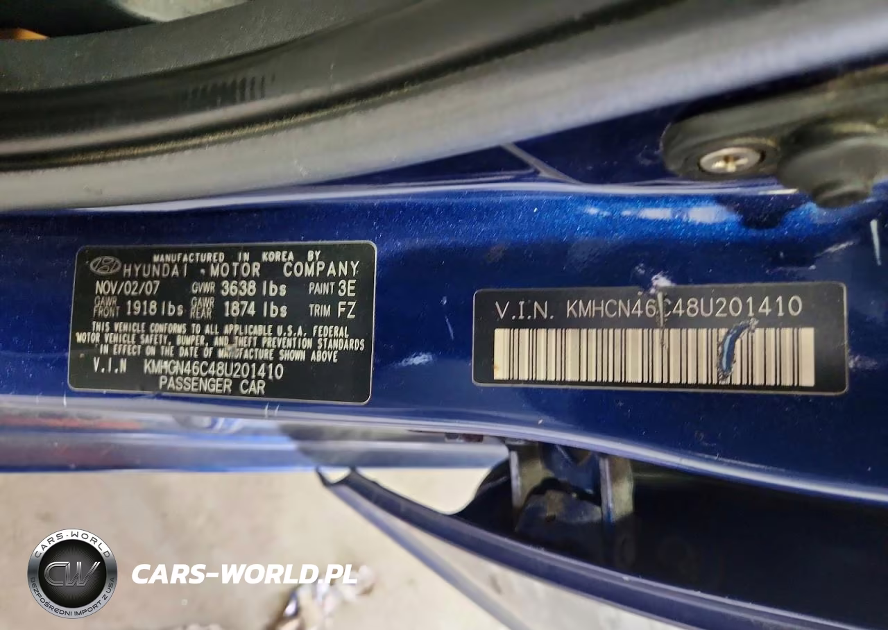 2008 Hyundai Accent Gls VIN:KMHCN46C48U201410 - 13