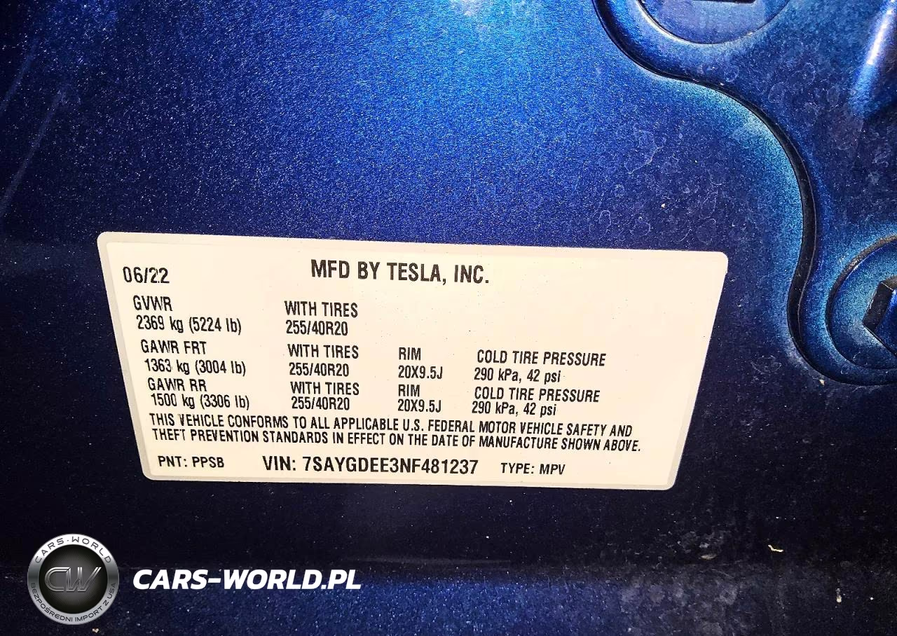 2022 Tesla Model Y VIN:7SAYGDEE3NF481237 - 14