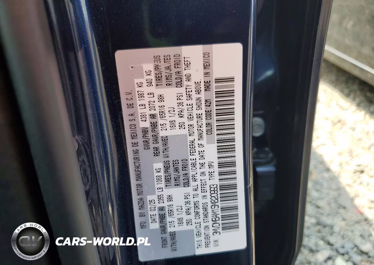 2025 Mazda Cx-30 VIN:3MVDMBAM1SM820993 - 13